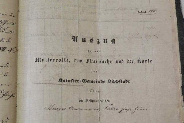 Auswertung von Archivbeständen