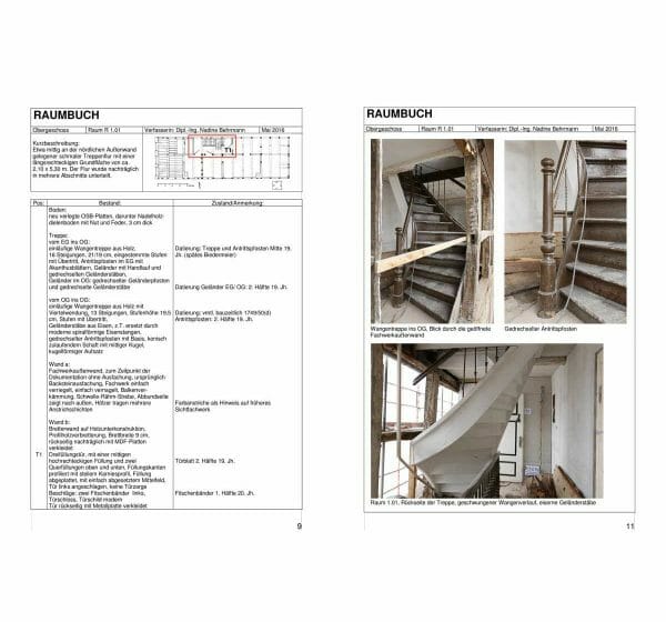 Raumbuch: Raumweise Beschreibung eines Gebäudes in Wort, Bild …