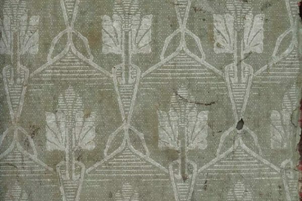 Jugendstil-Tapete mit geometrischem Muster